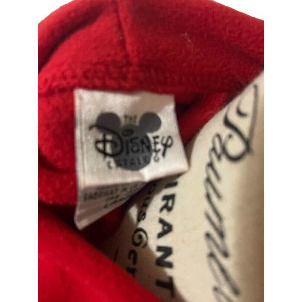 Vintage 1990s Disney Catalog Mickey Mouse Robe Red Soft Fleece Size LARGE RARE - Picture 12 of 16